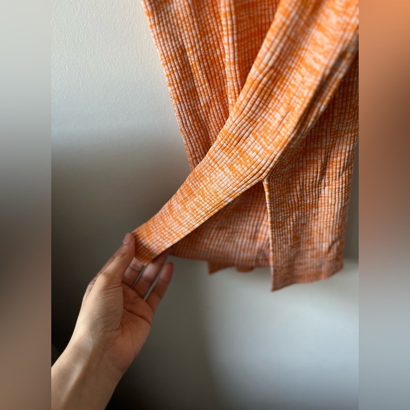 COS Tangerine Ribbed Tank Top - Picture 4 of 10